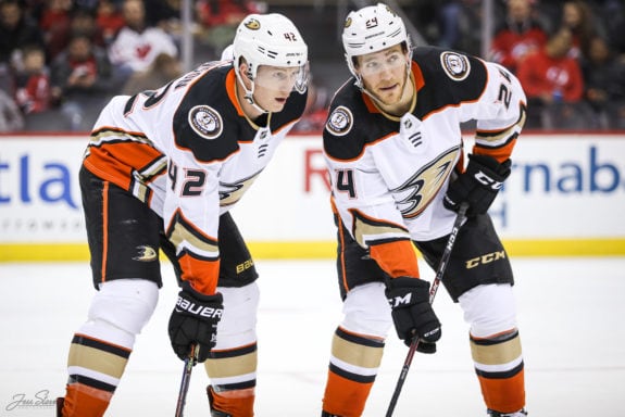 Carter Rowney Josh Manson Anaheim Ducks