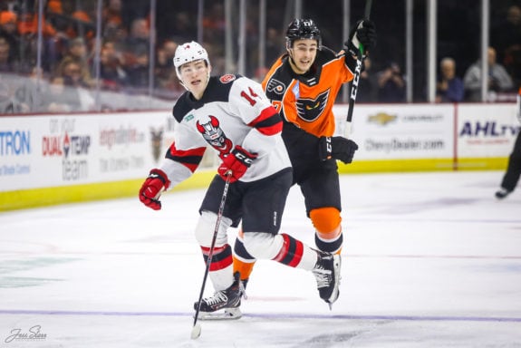 German Rubtsov Lehigh Valley Phantoms Joey Anderson Binghamton Devils