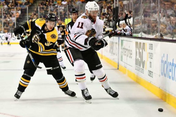 Ryan Fitzgerald Cody Franson Bruins Blackhawks