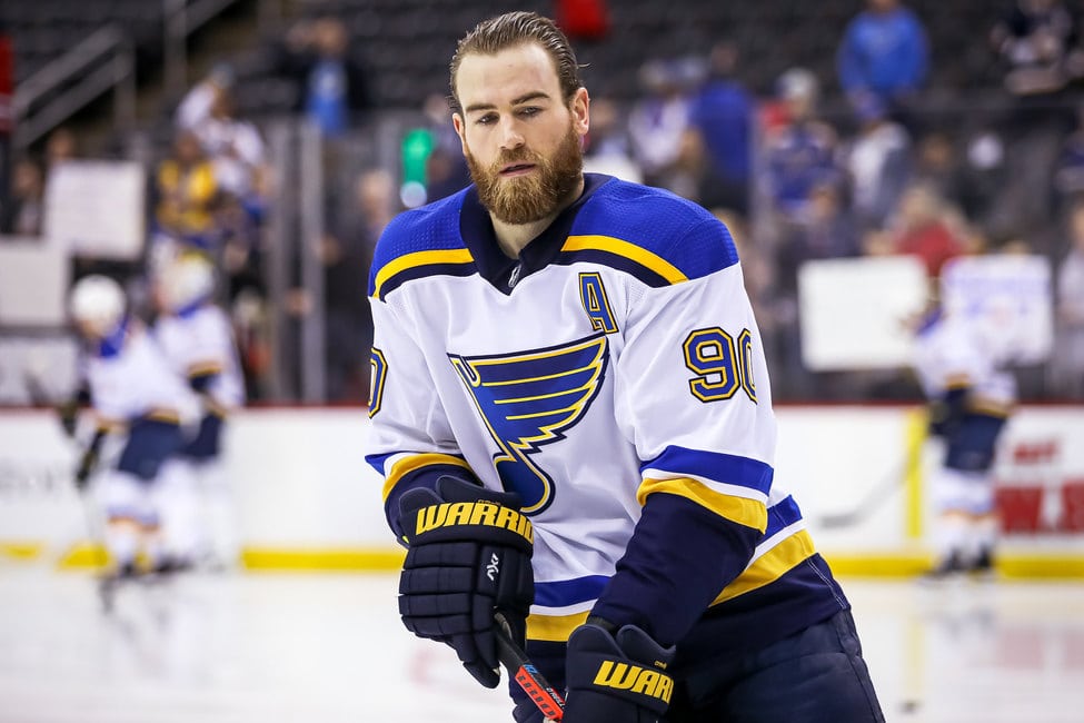 Members of the Blues organization, including captain Ryan O'Reilly