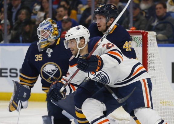 Buffalo Sabres Matt Hunwick Edmonton Oilers Tobias Rieder