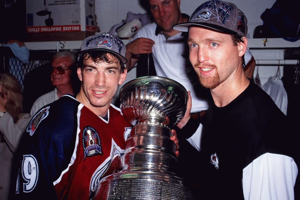 Ray Bourque Lifts the Stanley Cup Thanks to an Avalanche of NHL