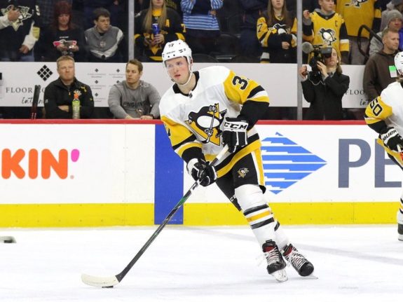 The hits keep coming for Penguins forward Sam Lafferty