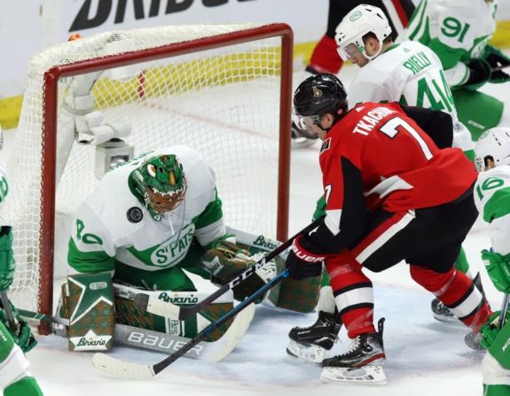 Garret Sparks Brady Tkachuk Morgan Rielly