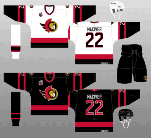 Ottawa Senators jersey 1992-93
