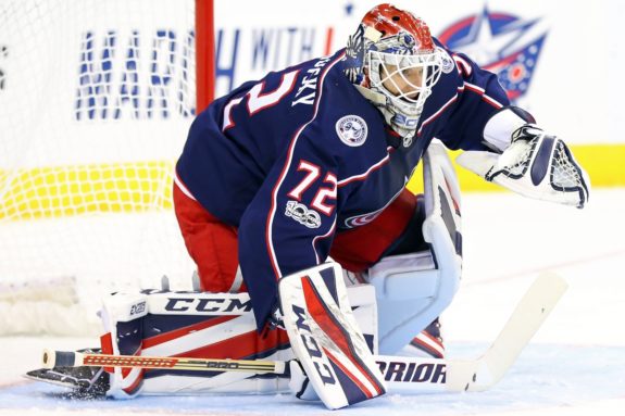 Columbus Blue Jackets goalie Sergei Bobrovsky