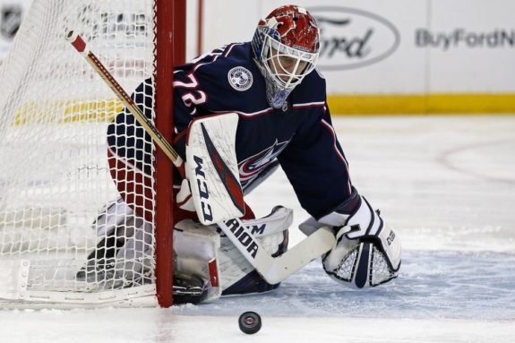 Columbus Blue Jackets goaltender Sergei Bobrovsky