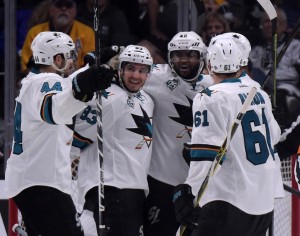 San Jose players celebrated often , especially in the playoffs (Kirby Lee-USA TODAY Sports)