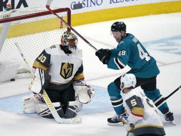 Vegas Golden Knights Malcolm Subban San Jose Sharks Tomas Hertl