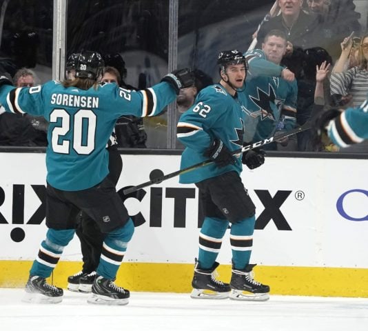 San Jose Sharks Kevin Labanc Marcus Sorensen