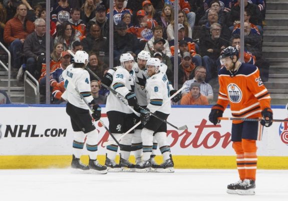 San Jose Sharks celebrate