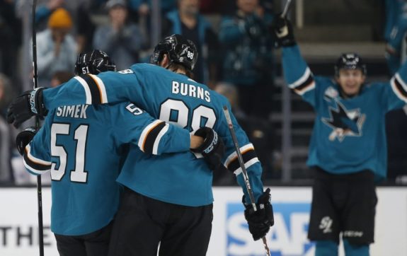 San Jose Sharks' Radim Simek Brent Burns