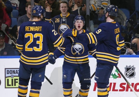 Jeff Skinner and Jack Eichel