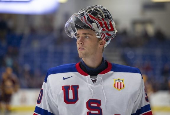 USA goaltender Spencer Knight