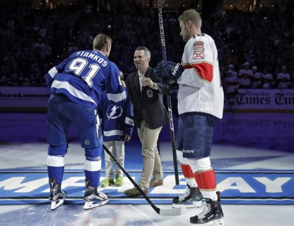 Aleksander Barkov, Steven Stamkos, Martin St. Louis