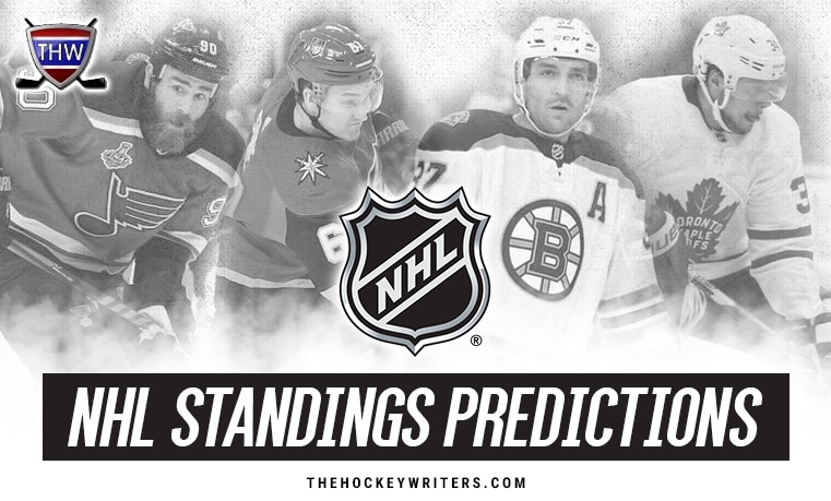 nhl team standings predictions