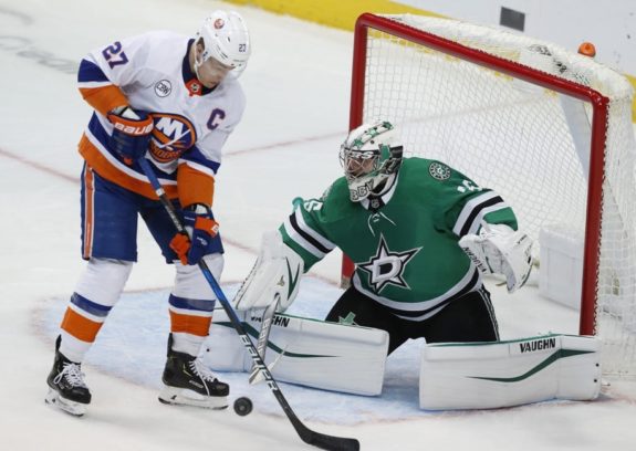 New York Islanders Anders Lee Dallas Stars Anton Khudobin