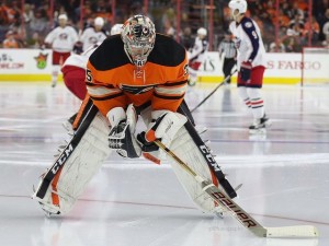 Steve Mason will have a lot of weight on his shoulders. (Amy Irvin / The Hockey Writers)