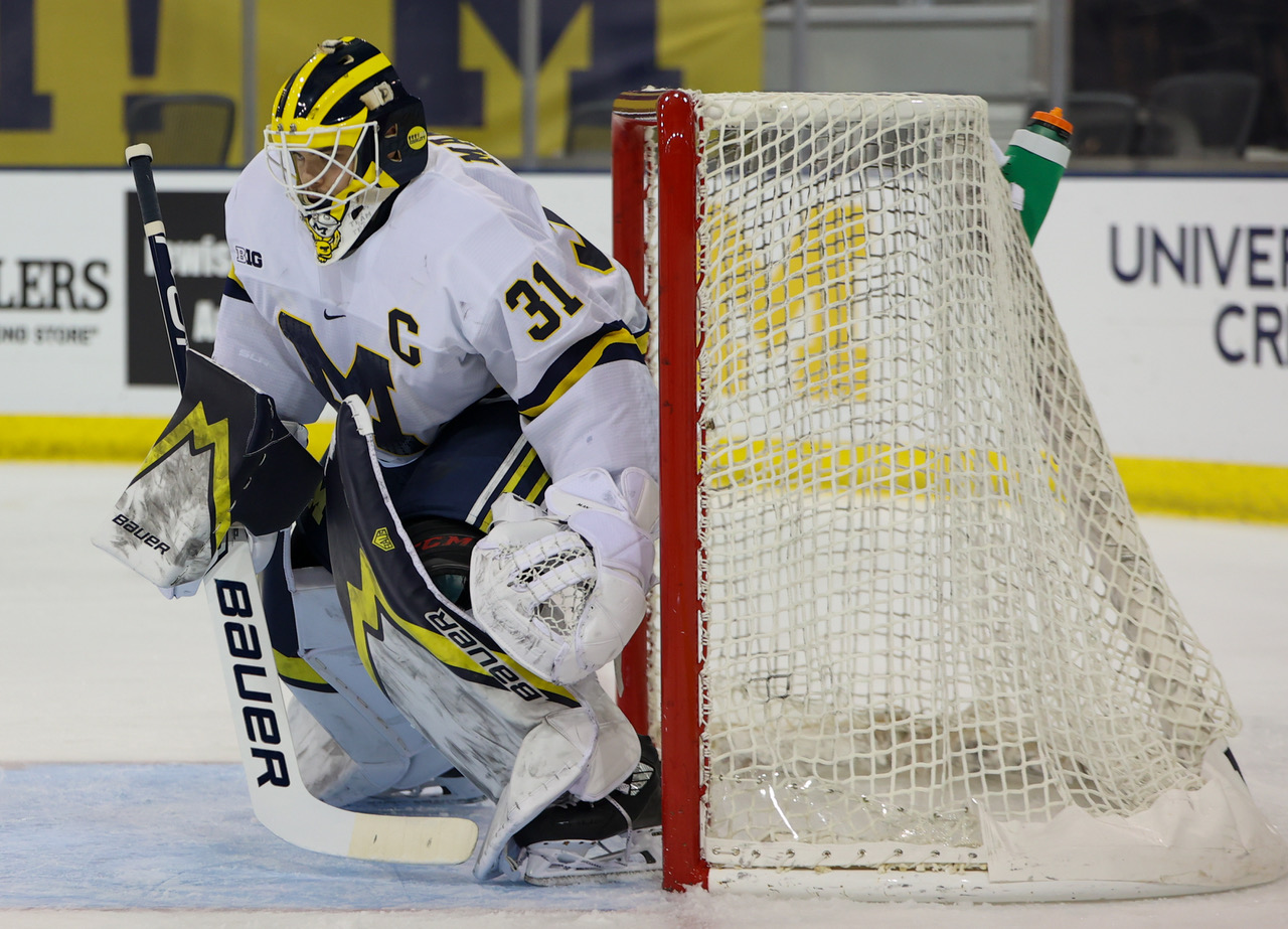 B10 Goalie Of The Year Strauss Mann Navigating Uncertain Times - Sports  Illustrated Michigan Wolverines News, Analysis and More