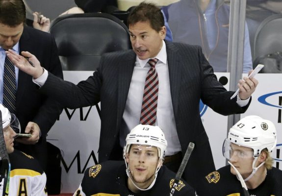 Boston Bruins head coach Bruce Cassidy