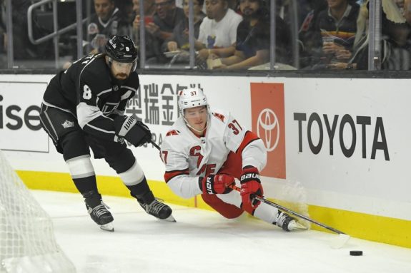 Carolina Hurricanes Andrei Svechnikov Los Angeles Kings Drew Doughty