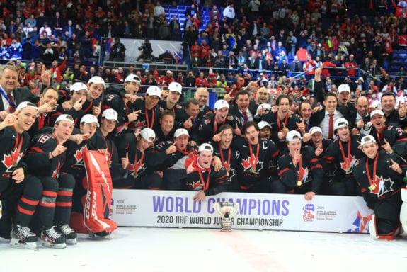 Personnel d'entraîneurs des joueurs canadiens WJC 2020