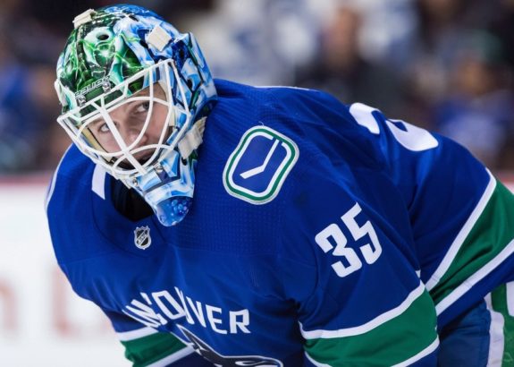 Vancouver Canucks' goalie Thatcher Demko