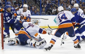 Greiss has been nice for the Isles in 2016-17.(Kim Klement-USA TODAY Sports)