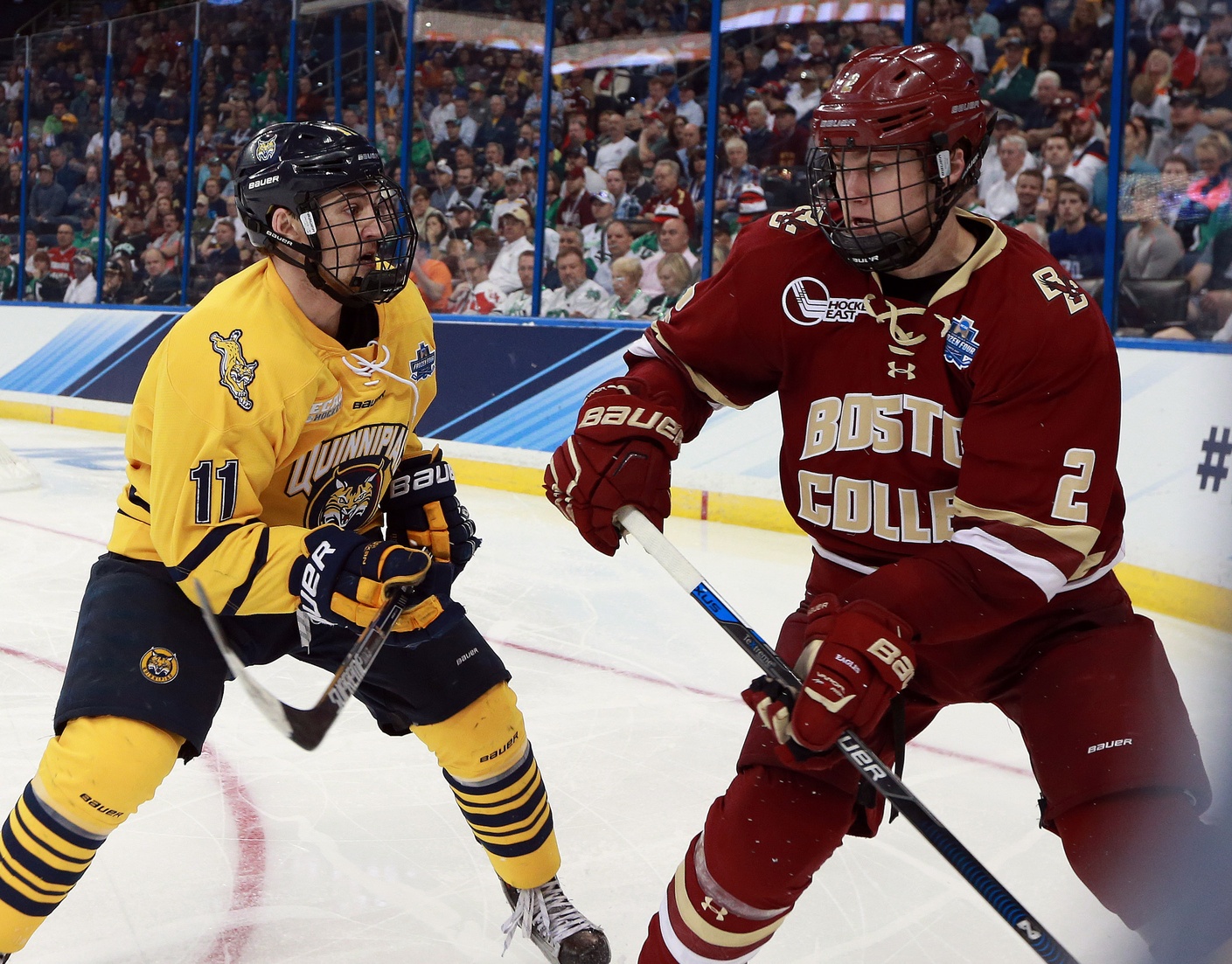 NCAA Hockey Rankings Quinnipiac up, Boston College down After Falling