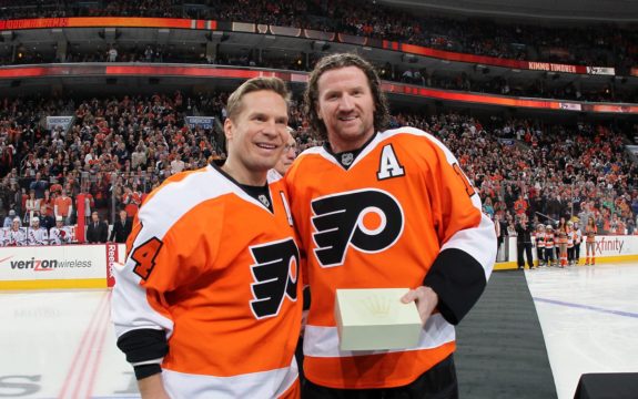 Kimmo Timonen Scott Hartnell Philadelphia Flyers