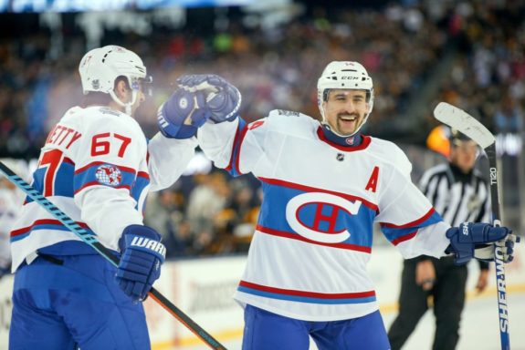 Tomas Plekanec and Montreal Canadiens forward Max Pacioretty