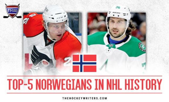 Top 5 Norwegians in the NHL Noeway Mats Zuccarello Patrick Thoresen