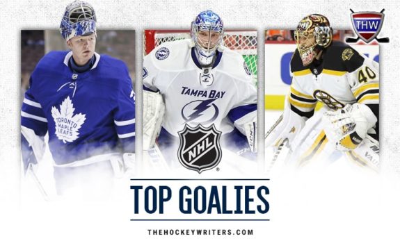 Frederik Andersen, Andrei Vasilevskiy, and Tuukka Rask