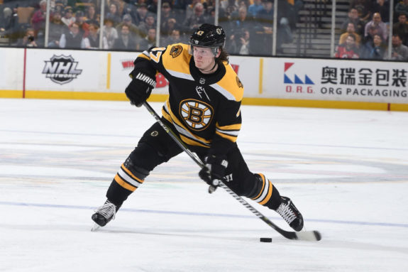 Torey Krug #47 of the Boston Bruins