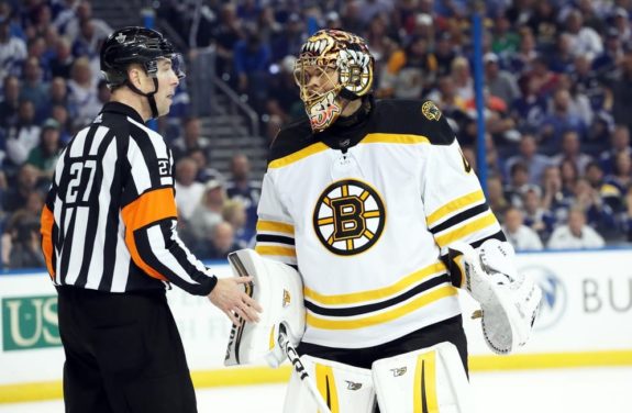 Tuukka Rask Bruins Referee