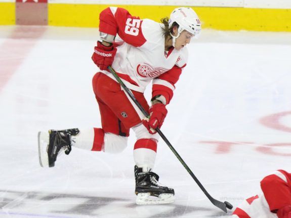 Tyler Bertuzzi of the Detroit Red Wings.