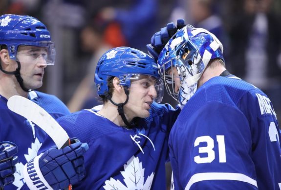 Tyler Ennis Frederik Andersen Toronto Maple Leafs