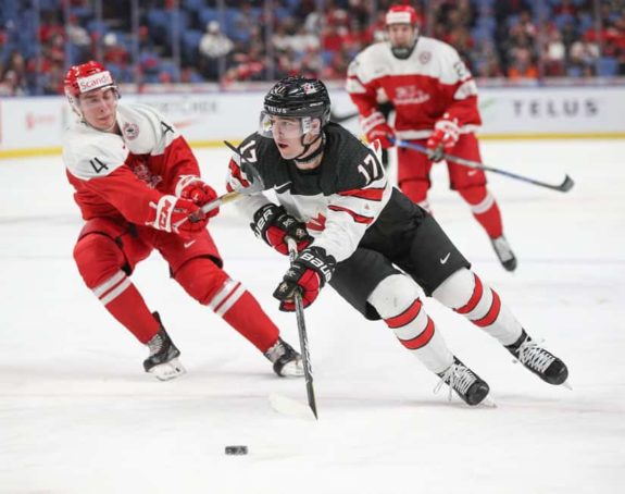 Tyler Steenbergen #17 of Team Canada