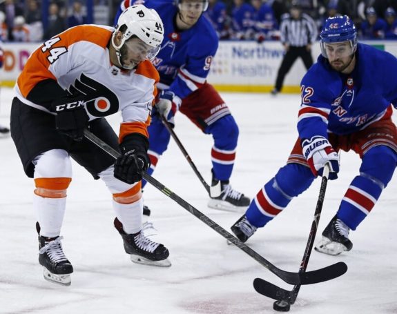 Philadelphia Flyers Phil Varone New York Rangers Brendan Smith