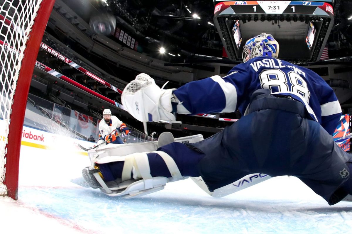 Andrei Vasilevskiy Tampa Bay Lightning Jordan Eberle New York Islanders