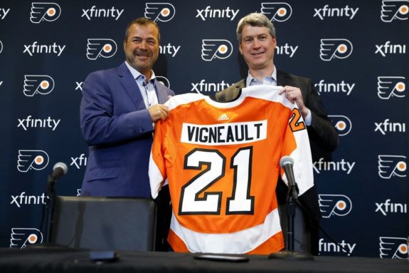 Alain Vigneault Chuck Fletcher Philadelphi Flyers