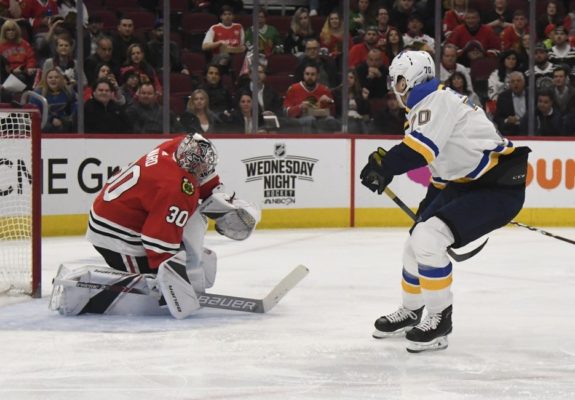 Chicago Blackhawks Cam Ward St. Louis Blues Oskar Sundqvist