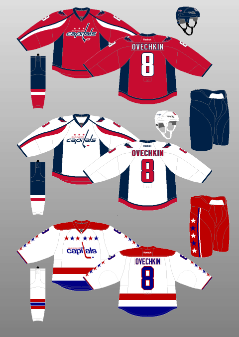 washington capitals jerseys history