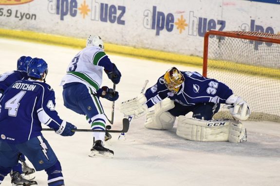 Syracuse Goaltender Adam Wilcox (Nicolas Czyz/Syracuse Crunch) 