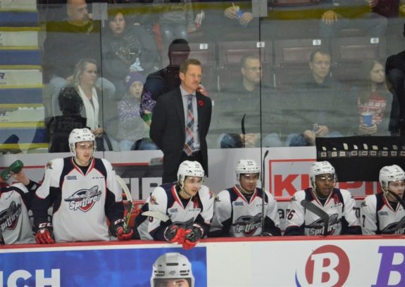 Windsor Spitfires coach Trevor Letowski