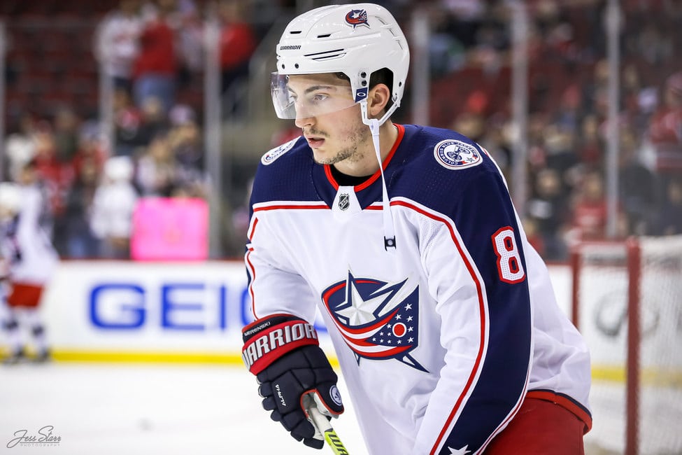 Zach Werenski game issued Third jersey