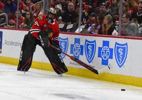 Blackhawks goaltender Corey Crawford