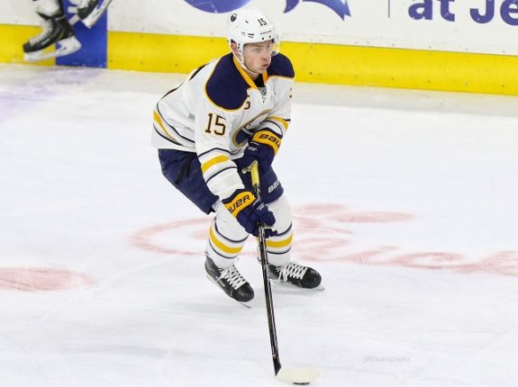 Jack Eichel is helping to solidify Buffalo's forward unit(Amy Irvin / The Hockey Writers)