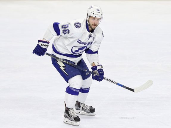 Nikita Kucherov of the Tampa Bay Lightning