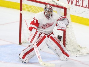 Petr Mrazek of the Detroit Red Wings